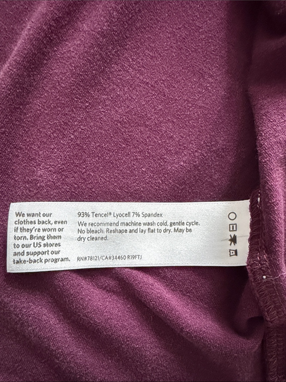 Ellen Tracy Eggplant V-Neck Long Sleeve Top / Tunic - size XL - Picture 8 of 8